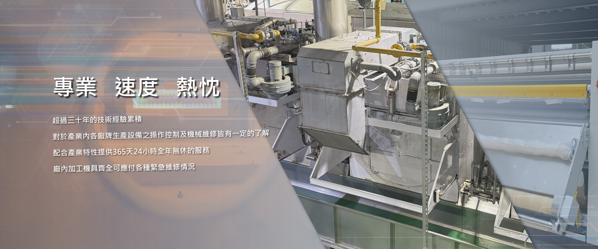 專業、速度、熱忱